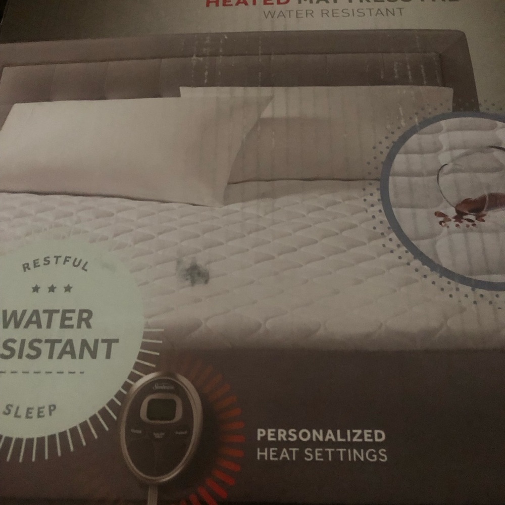 Sunbeam Water Resistant Mattress Pad -full-